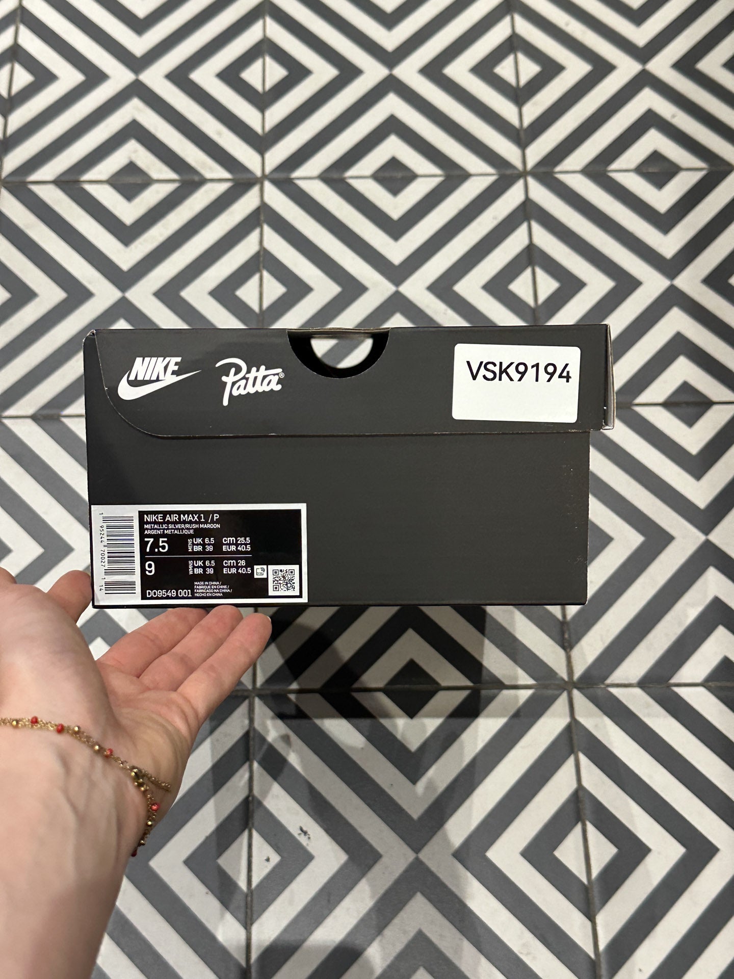 Air Max 1 Patta Dark Russet (Taille 40,5)