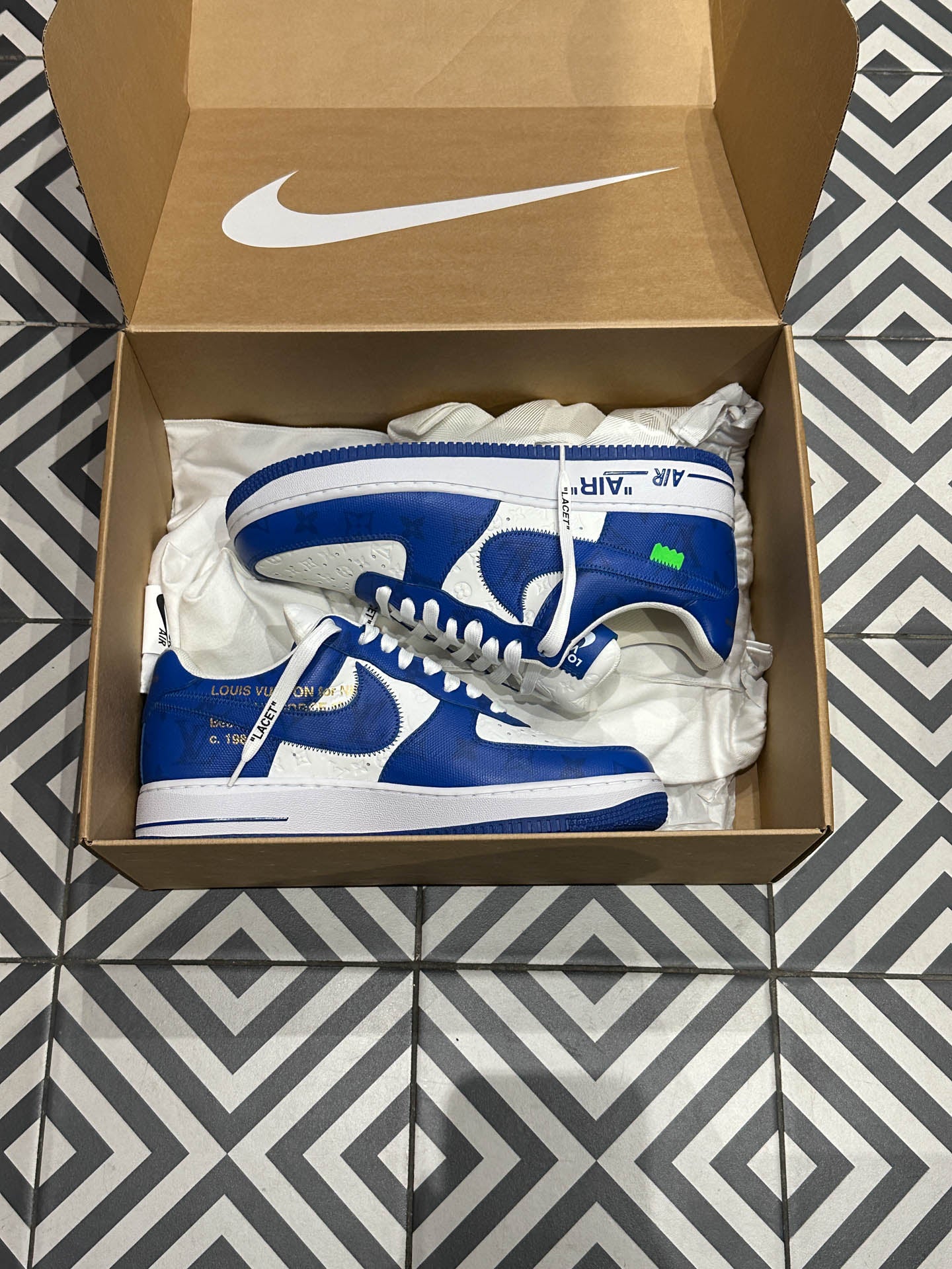 Air Force 1 Louis Vuitton Blue (Taille 42-43 (8,5US))