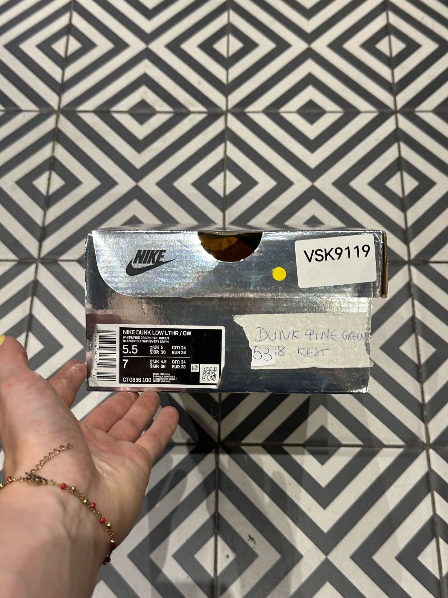 Dunk Off-White Pine Green (Taille 38)
