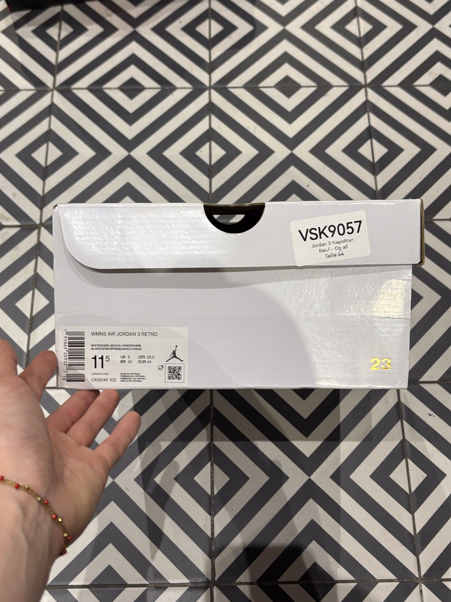 Jordan 3 Napolitan (Taille 44)