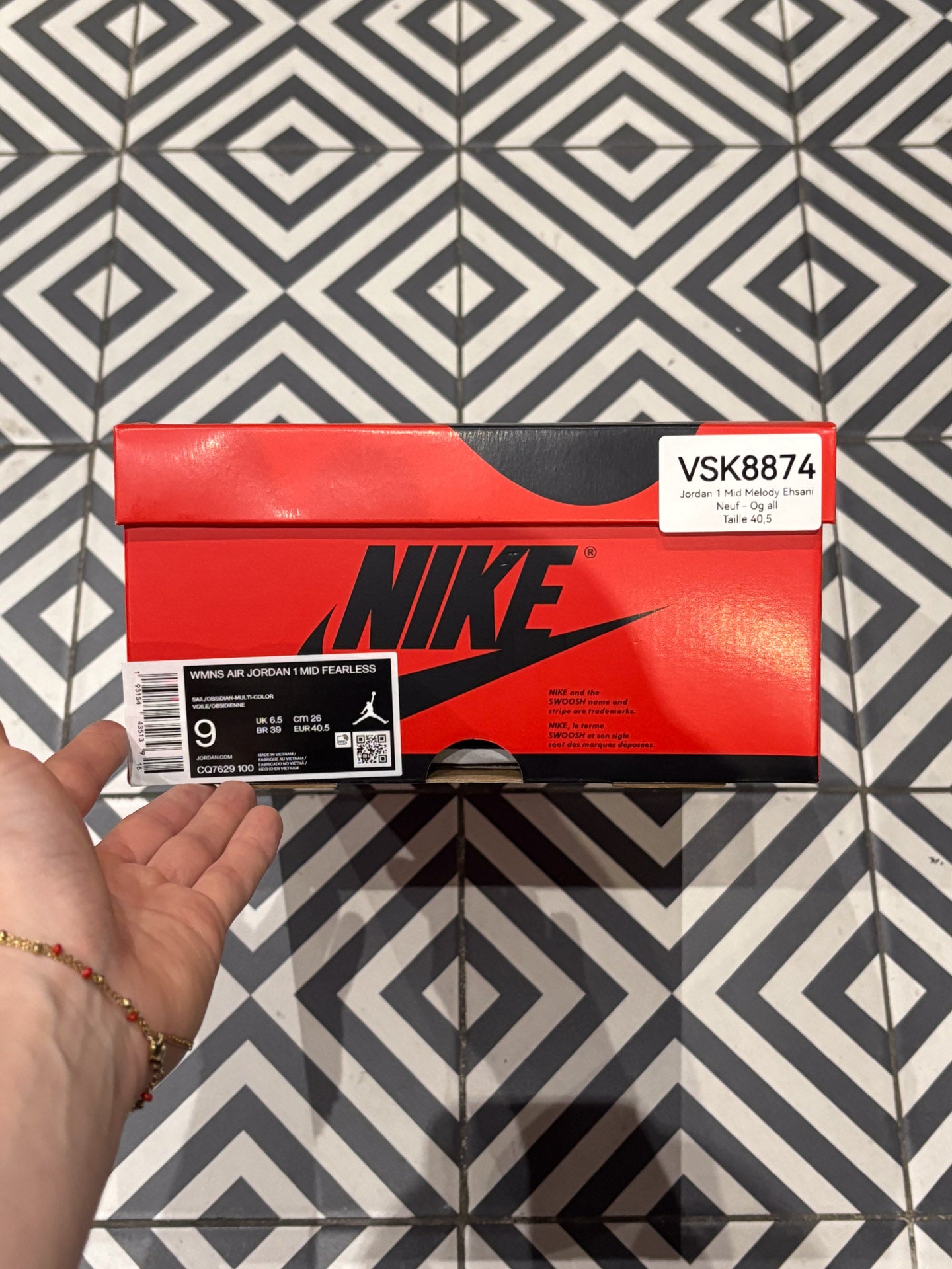 Jordan 1 Mid Melody Ehsani (Taille 40,5)