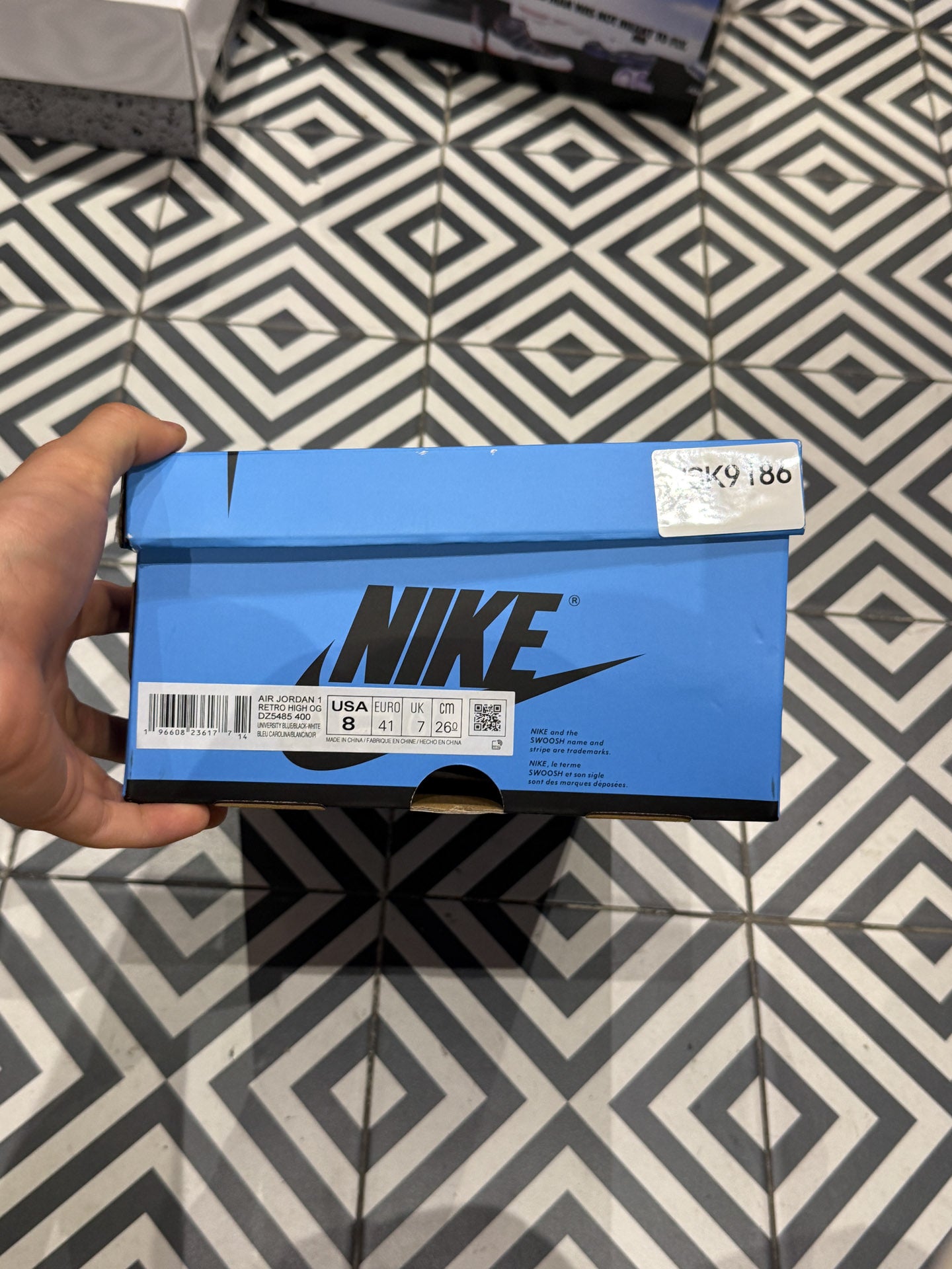 Jordan 1 High Unc Toe (Taille 41)
