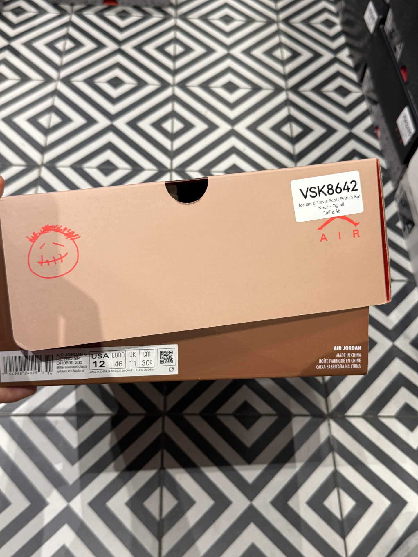 Jordan 6 Travis Scott British Kaki (Taille 46)