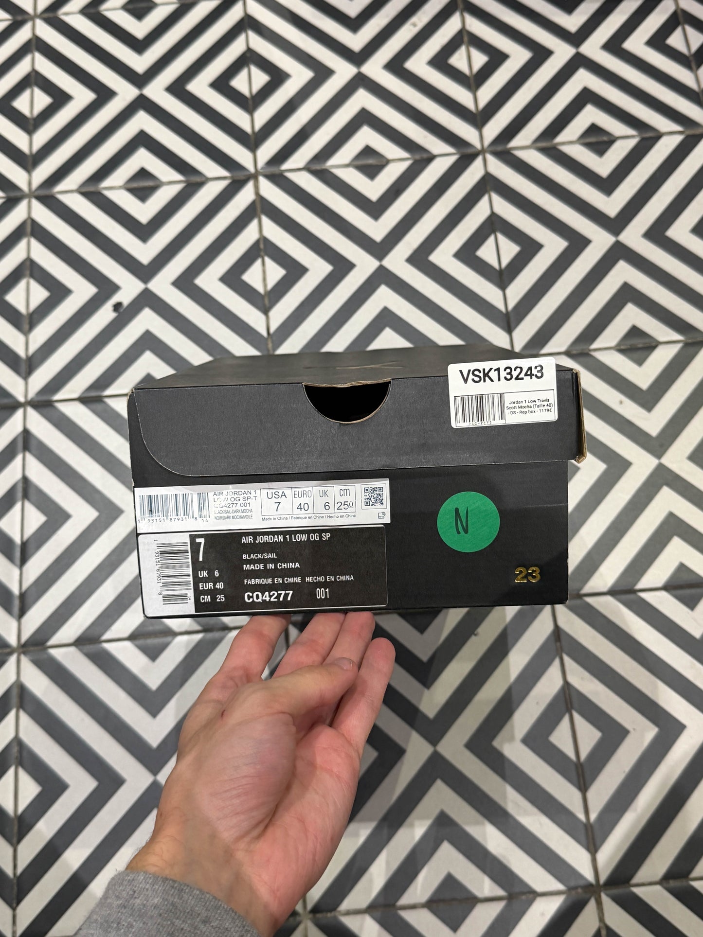 Jordan 1 Low Travis Scott Mocha (Taille 40)