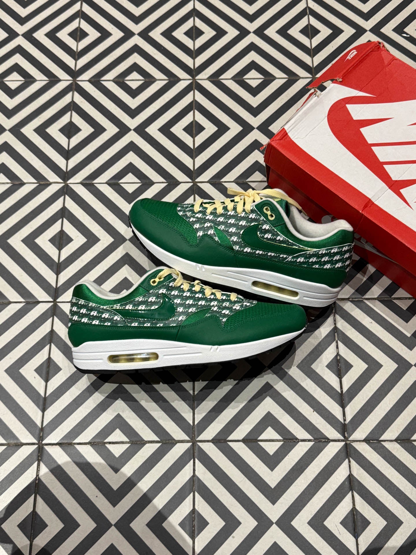 Air Max 1 Green Lemonade Taille 47 SwaveKiqs