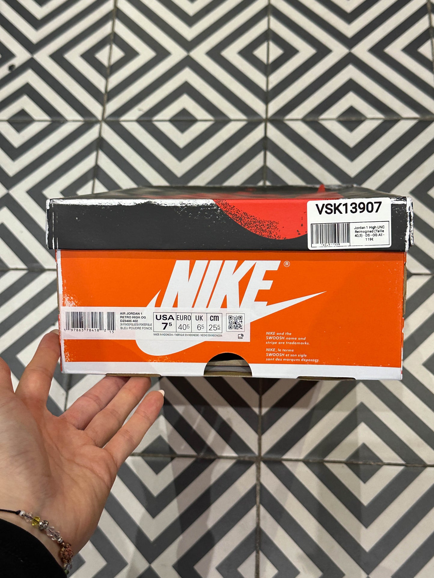 Jordan 1 High UNC Reimagined (Taille 40,5)