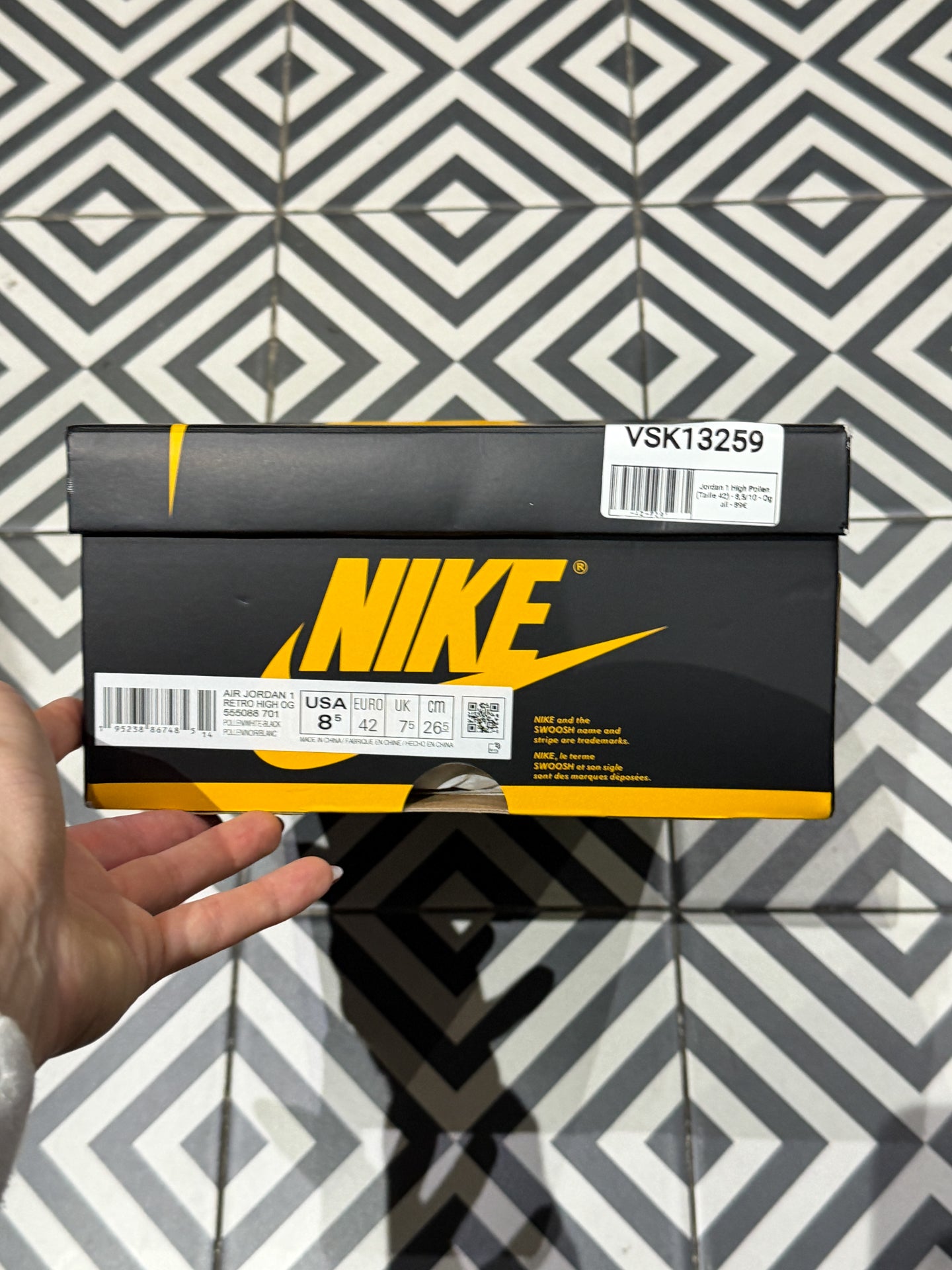 Jordan 1 High Pollen (Taille 42)