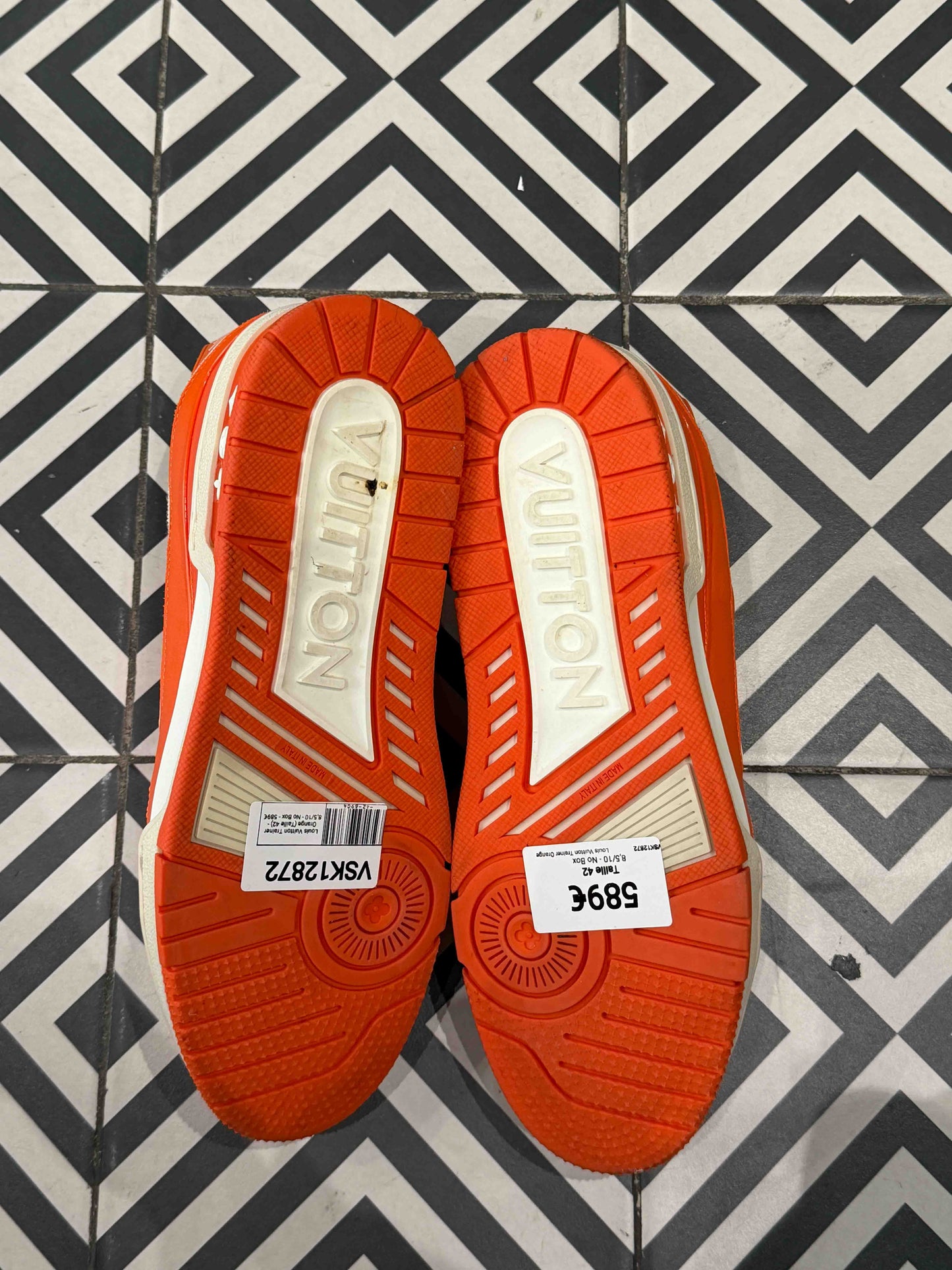 Louis Vuitton Trainer Orange (Taille 42)