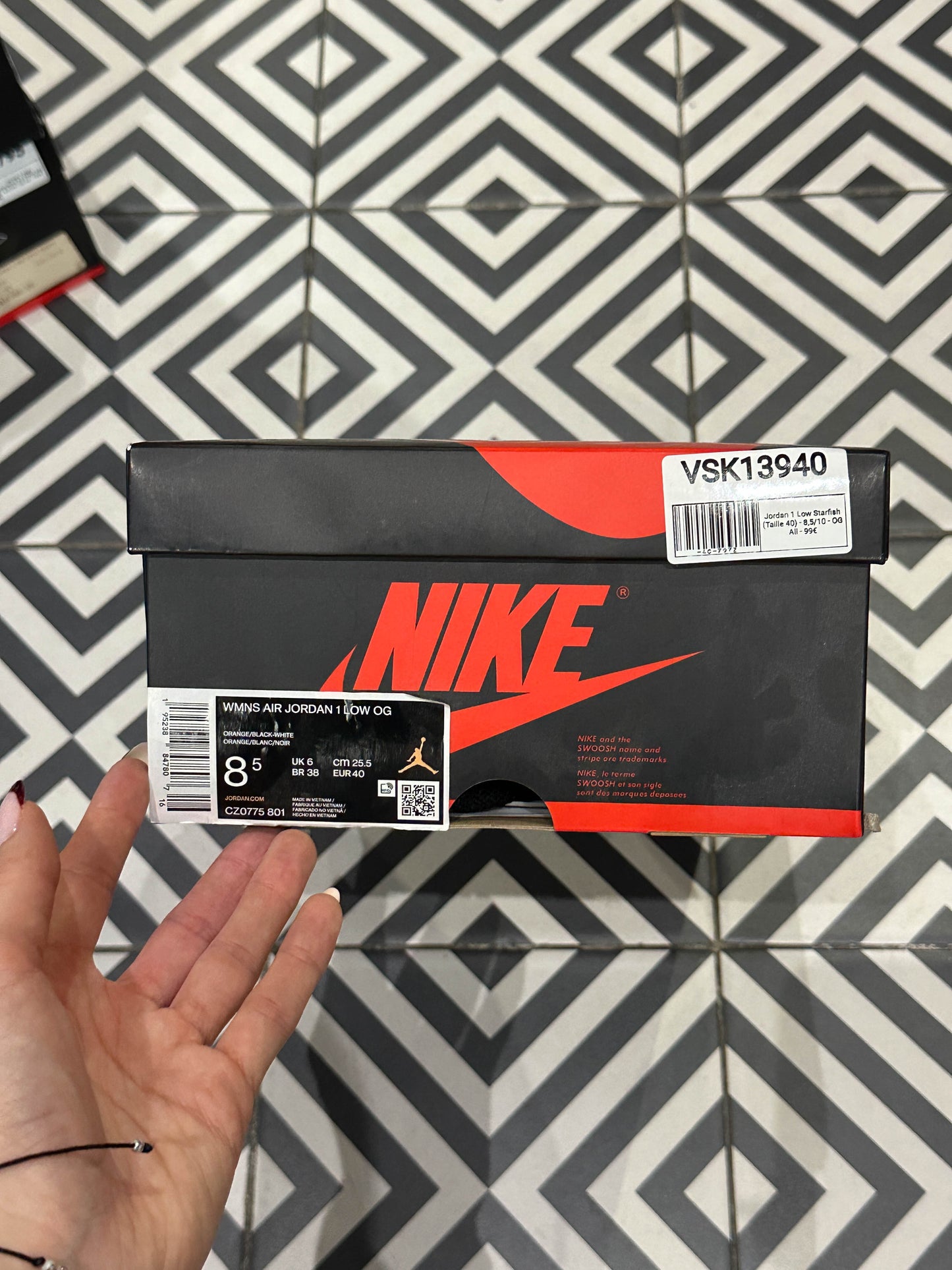 Jordan 1 Low Starfish (Taille 40)