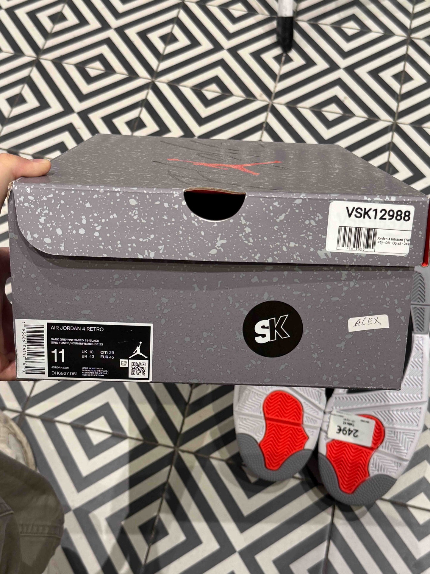 Jordan 4 Infrared (Taille 45)