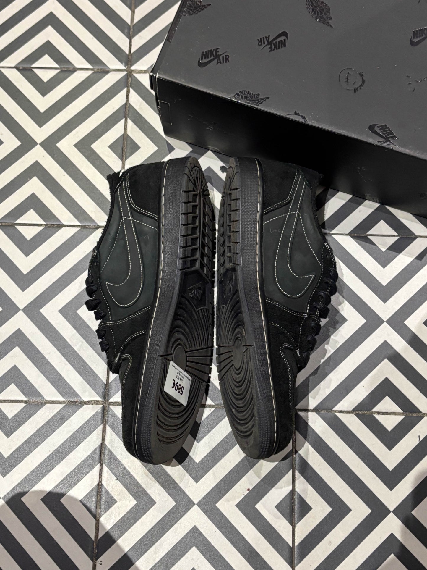 Jordan 1 Low Travis Scott Phantom Black (Taille 47,5)