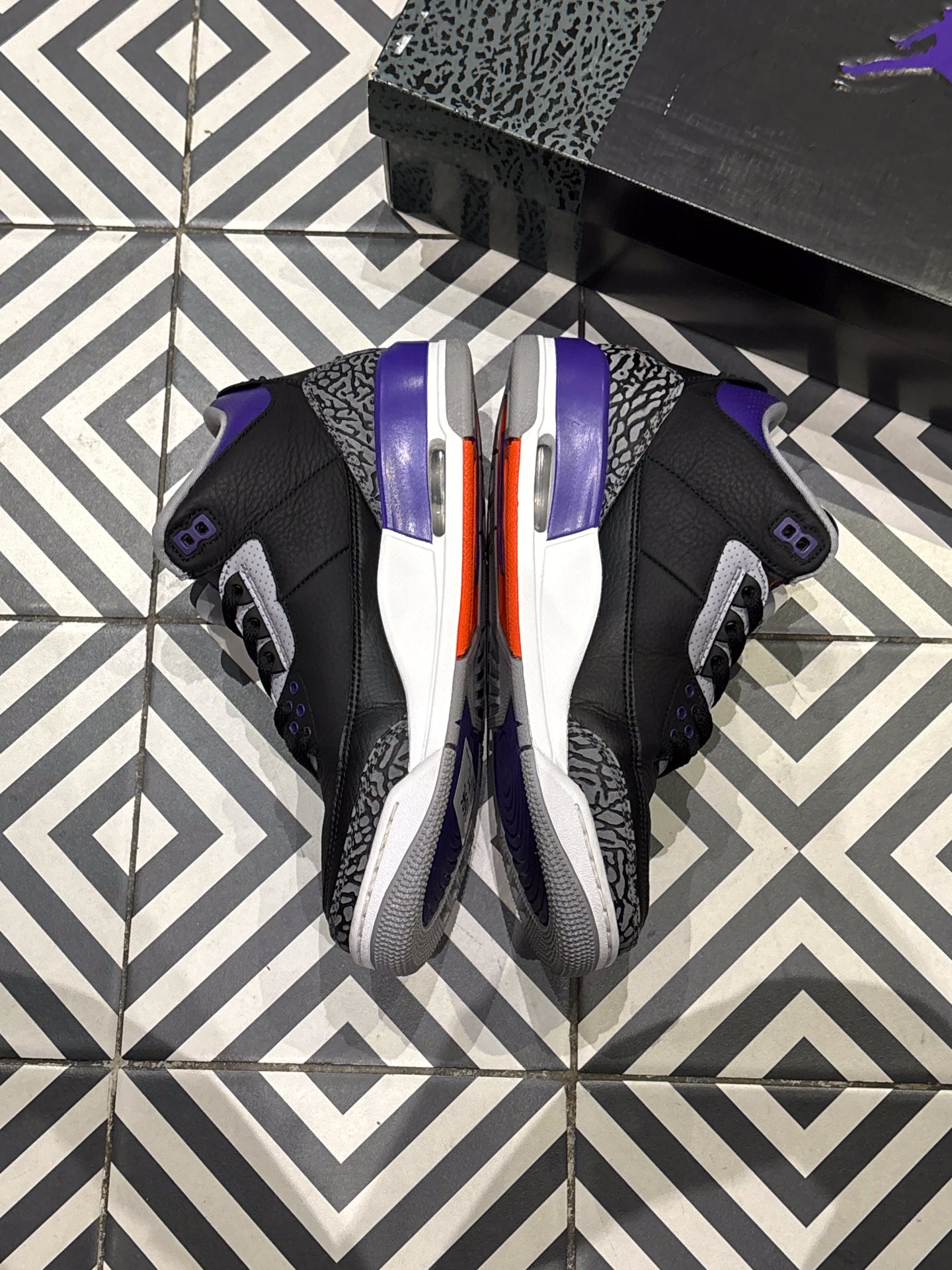 Jordan 3 Court Purple (Taille 42)