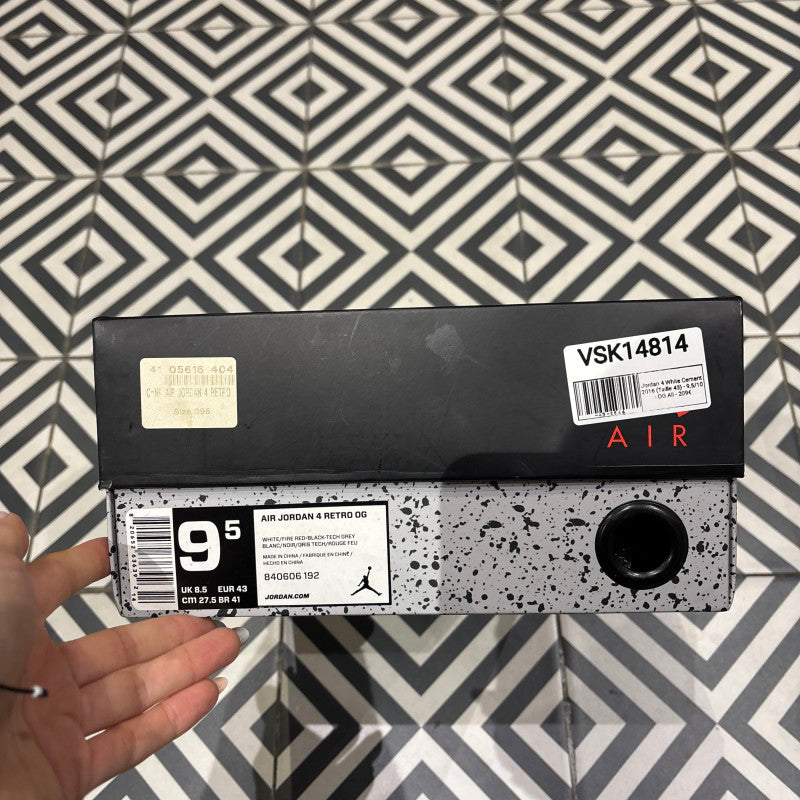 Jordan 4 White Cement 2016 (Taille 43)