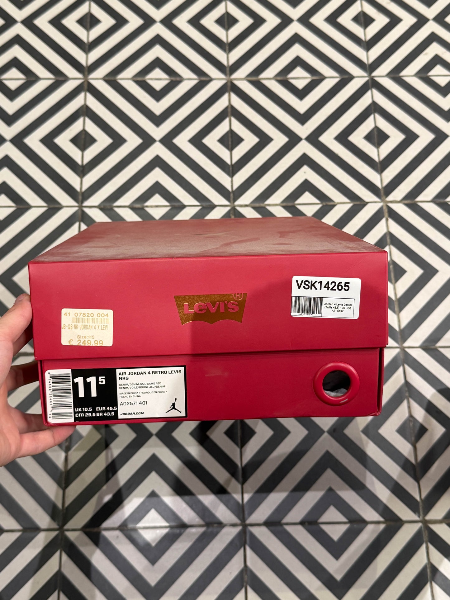 Jordan 4 Levis Denim (Taille 45,5)