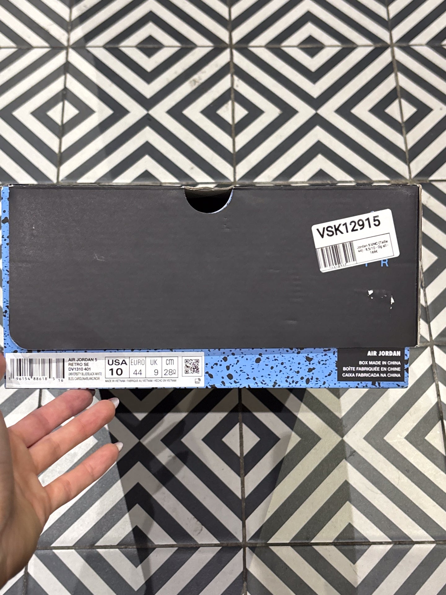 Jordan 5 UNC (Taille 44)