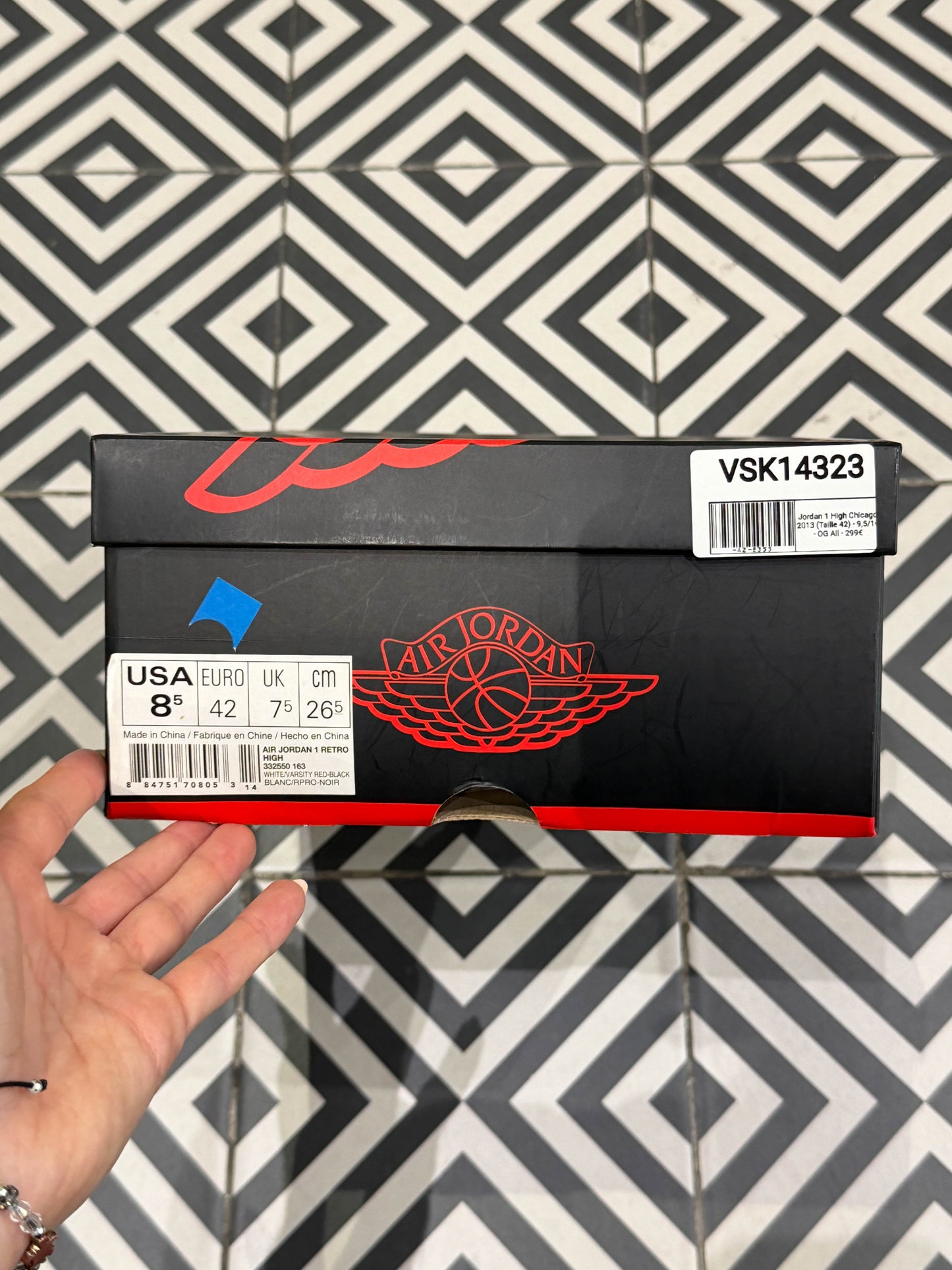 Jordan 1 High Chicago 2013 (Taille 42)