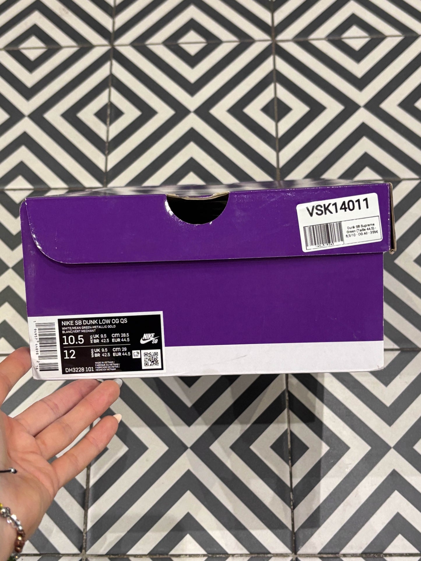 Dunk SB Supreme Green (Taille 44,5)