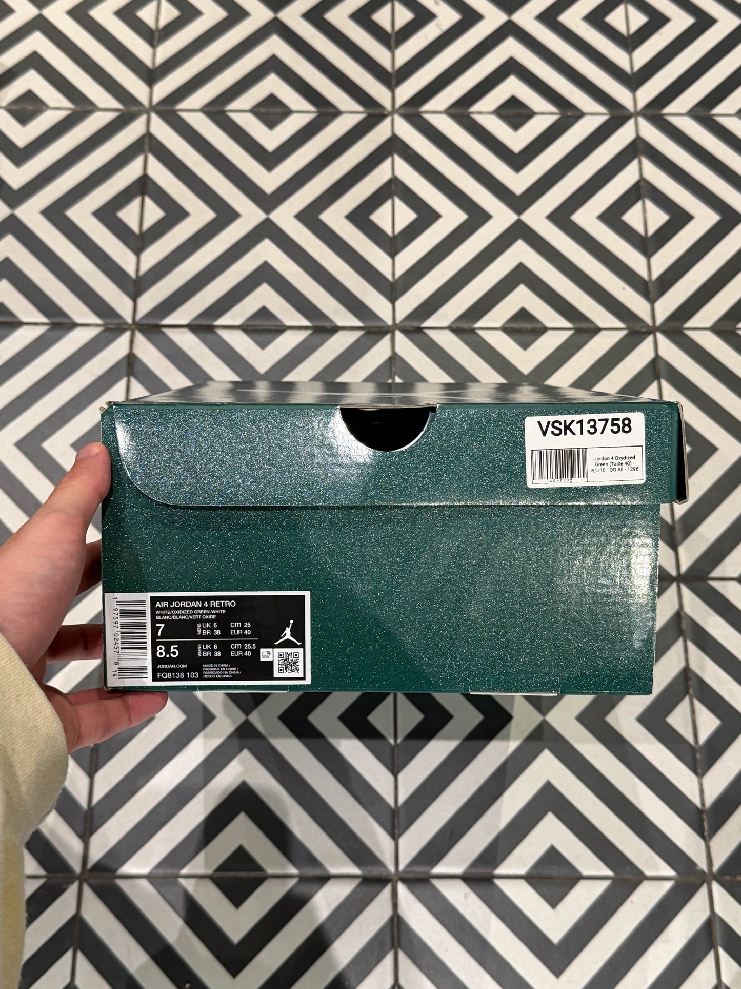 Jordan 4 Oxydized Green (Taille 40)