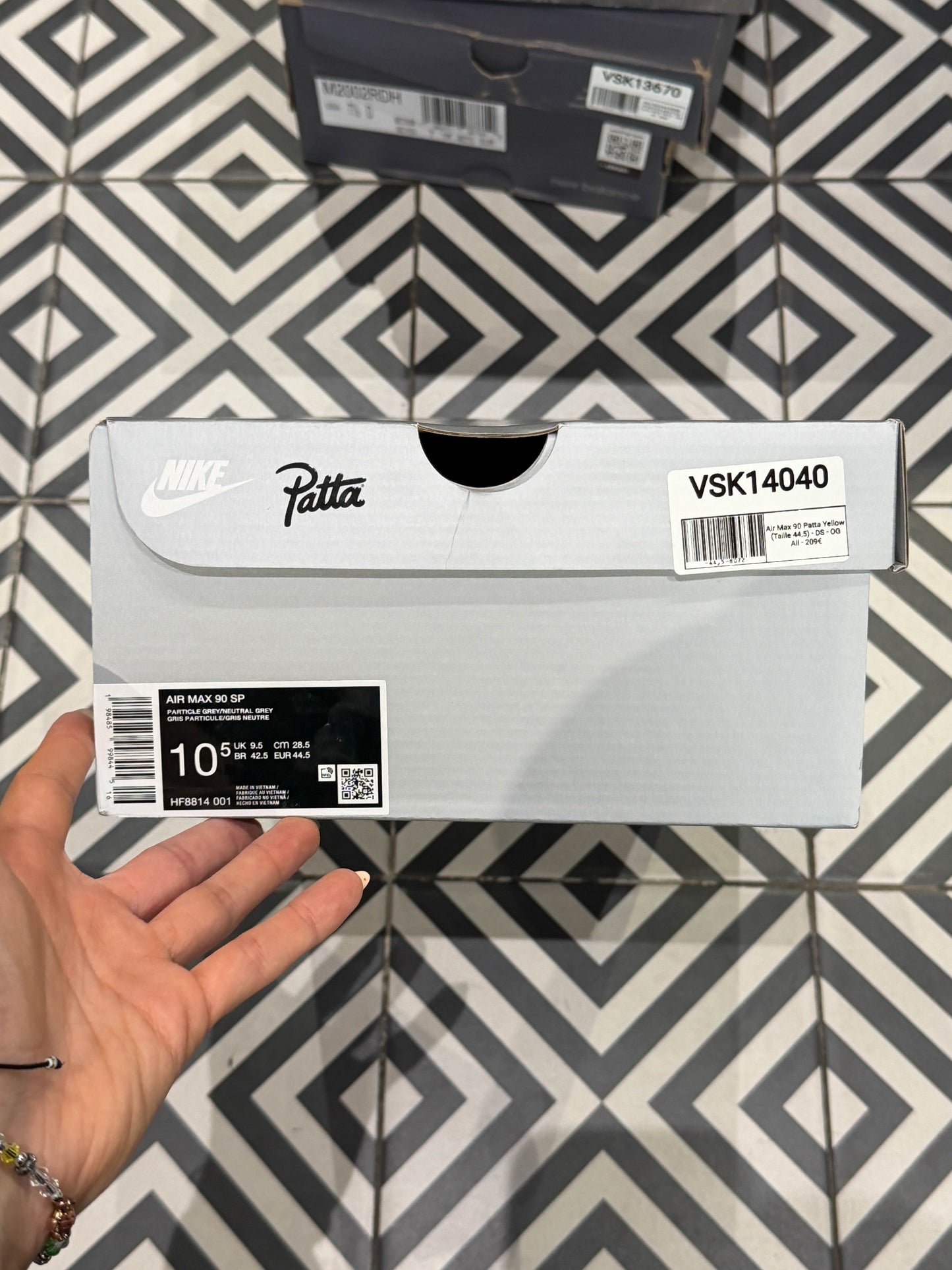 Air Max 90 Patta Yellow (Taille 44,5)