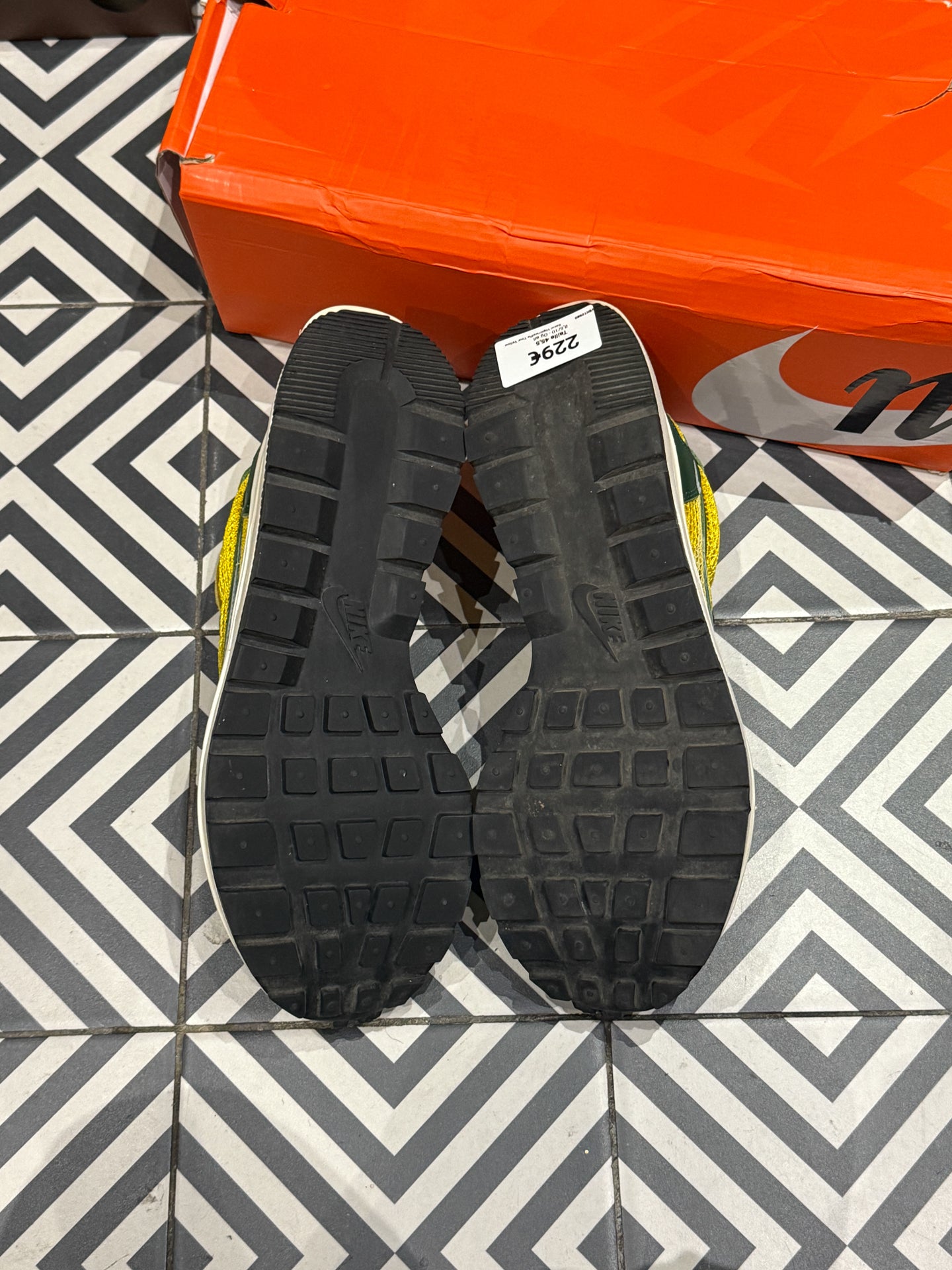Sacai Vaporwaffle Tour Yellow (Taille 45,5)