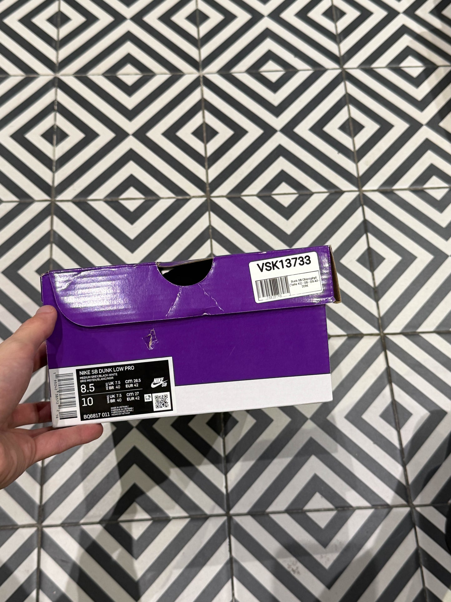 Dunk SB Chlorophyll (Taille 42)