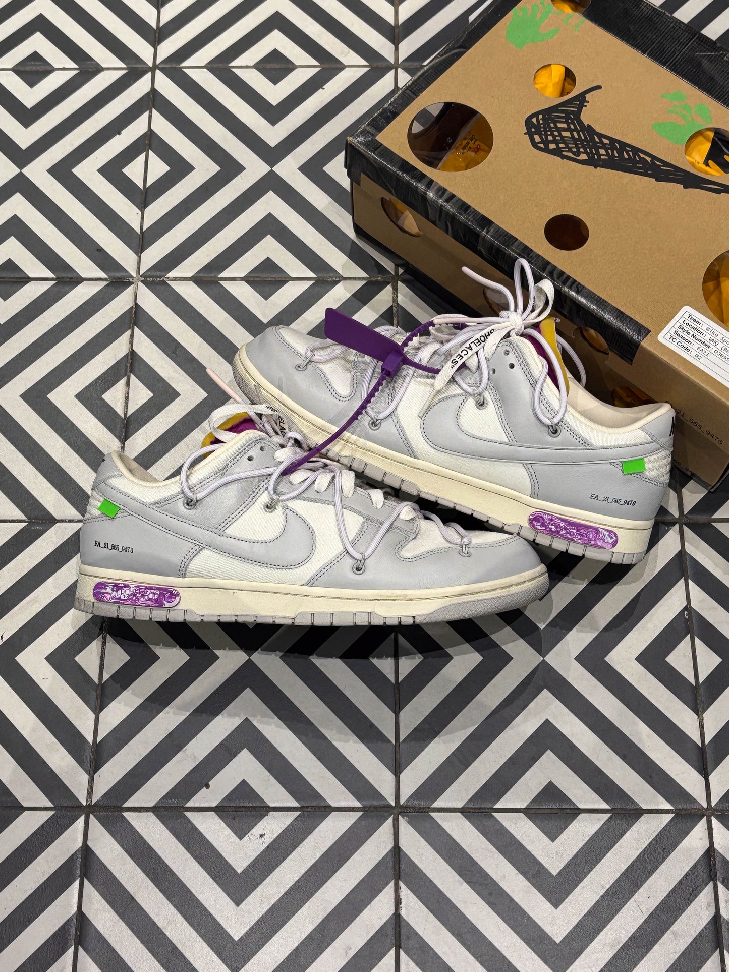 Dunk Off-White Lot 03/50 (Taille 45,5)