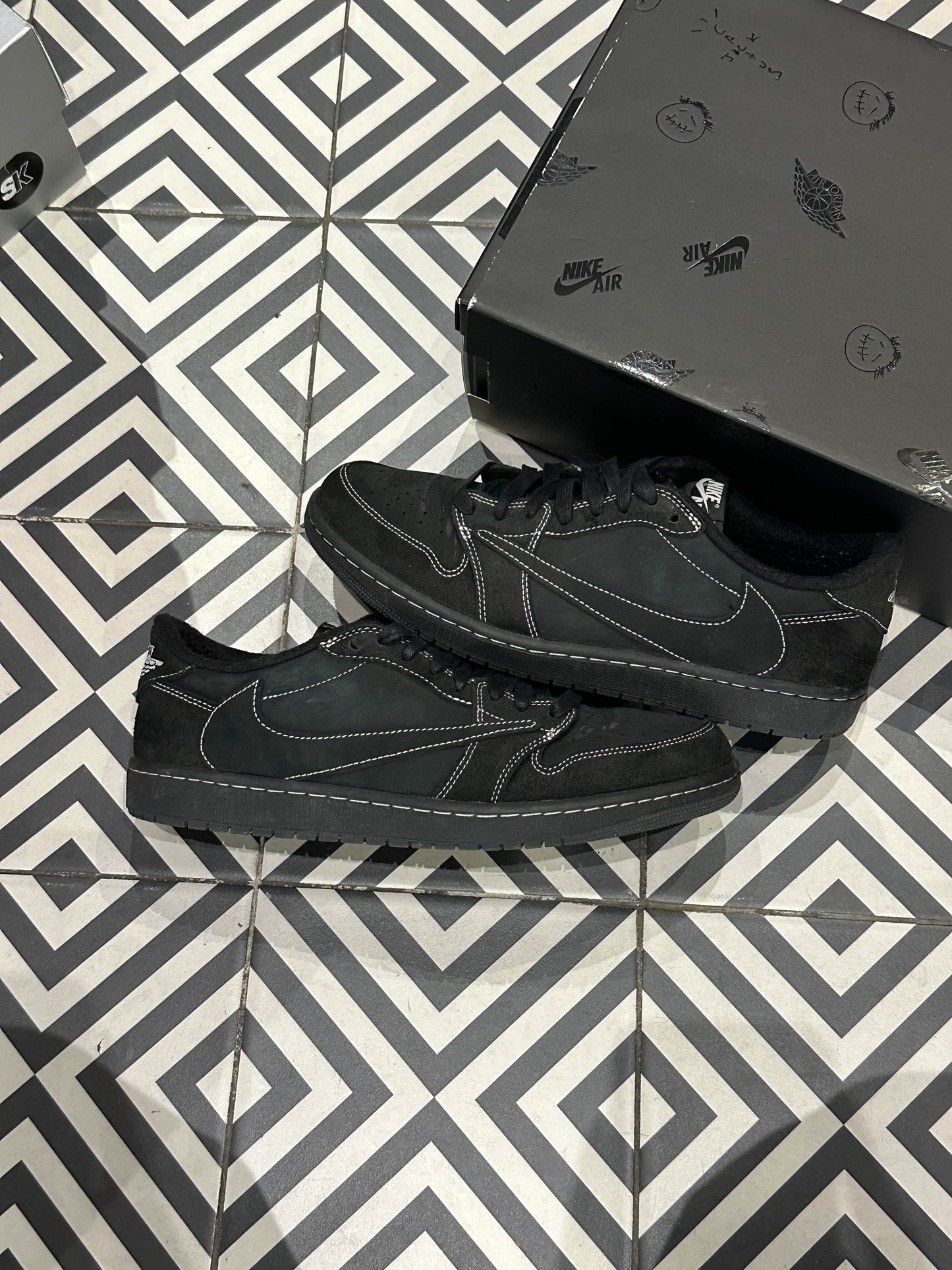 Jordan 1 Low Travis Scott Black Phantom (Taille 45)
