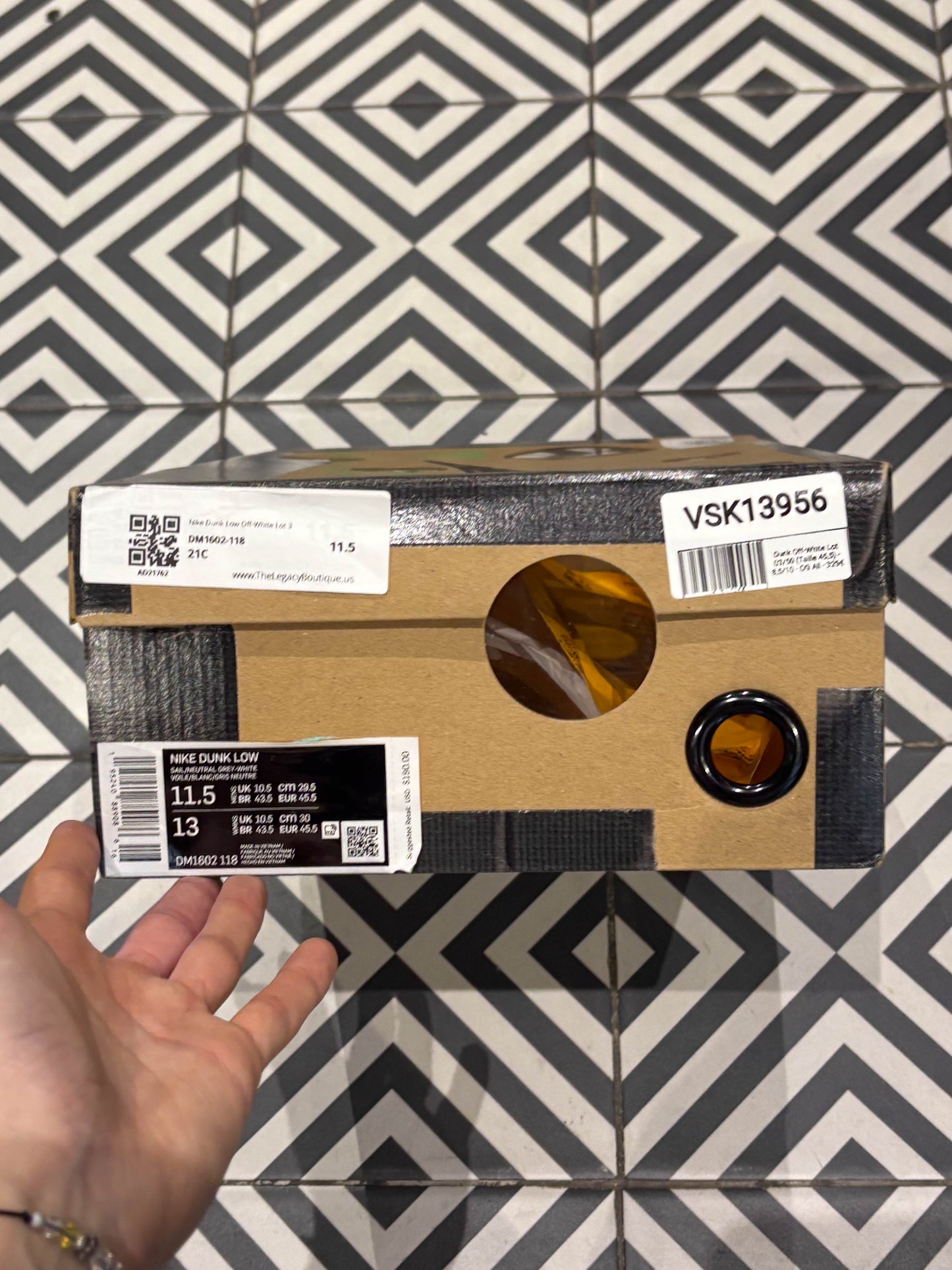 Dunk Off-White Lot 03/50 (Taille 45,5)