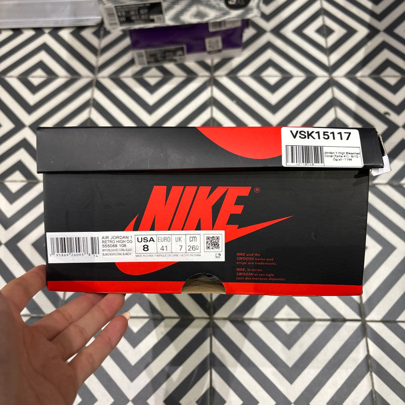 Jordan 1 High Bleached Coral (Taille 41)