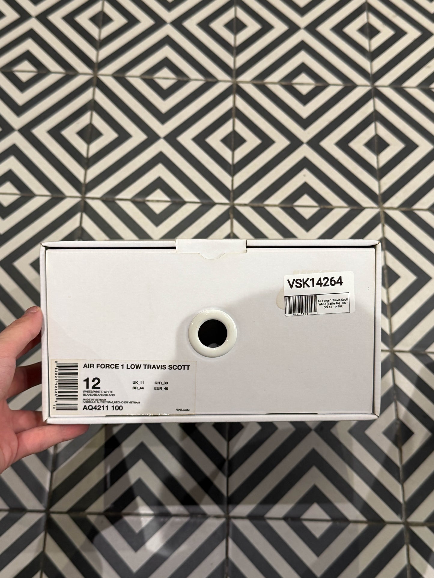 Air Force 1 Travis Scott White (Taille 46)