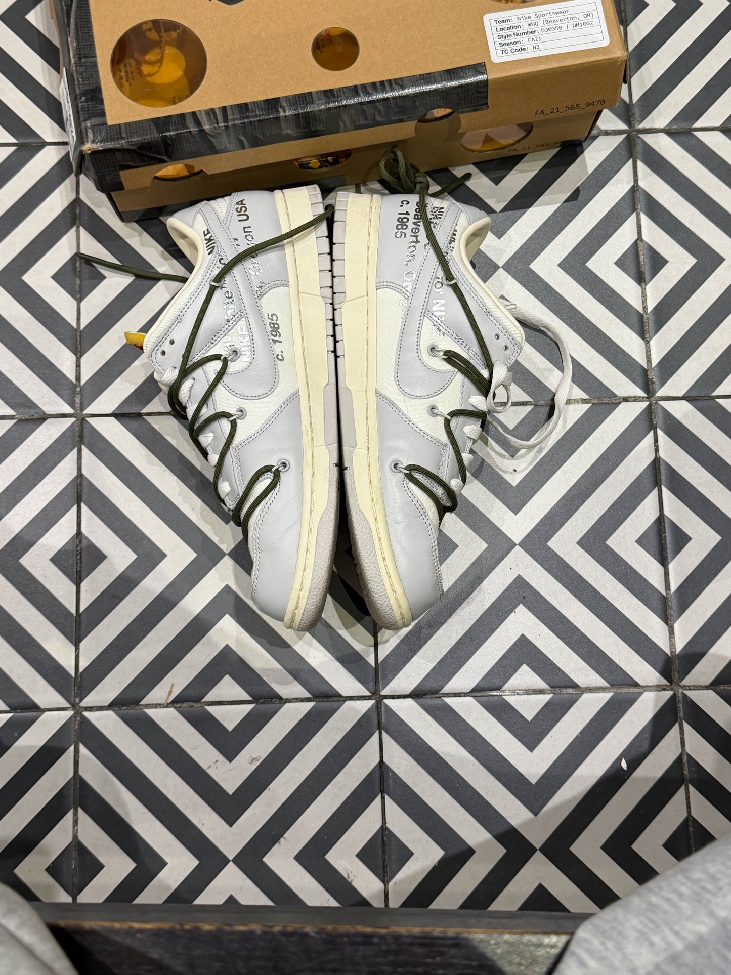 Dunk Low Off-White Lot 22/50 (Taille 44)