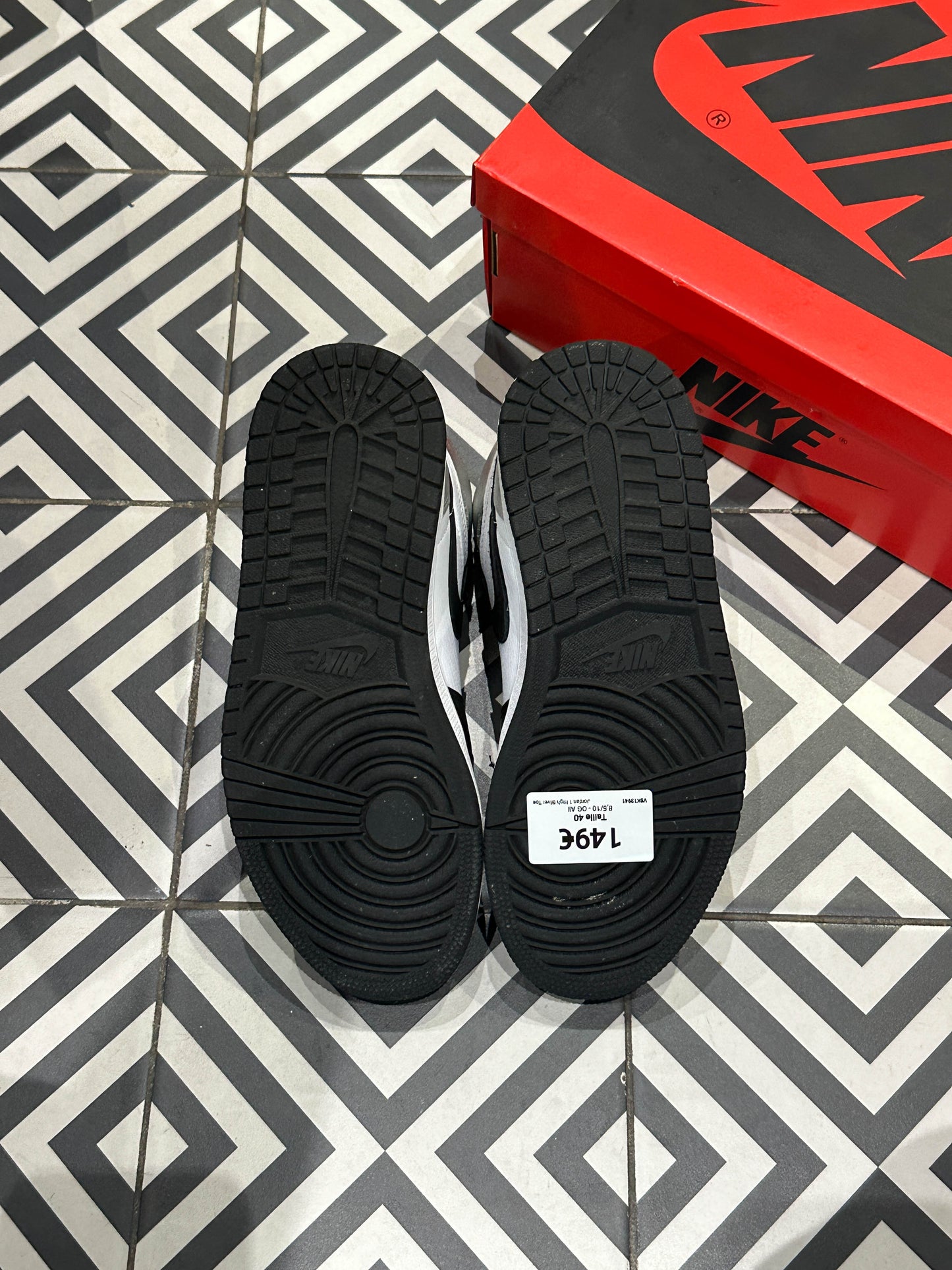 Jordan 1 High Silver Toe (Taille 40)