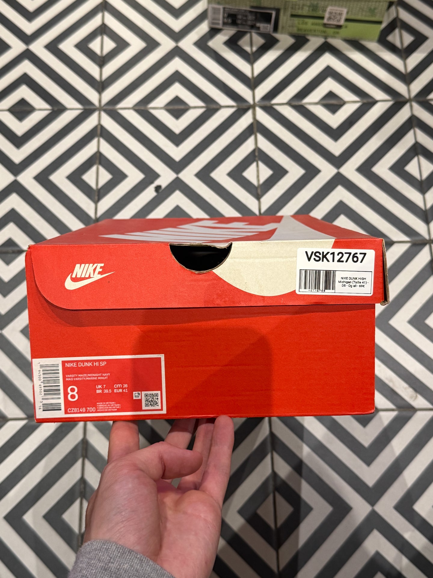 NIKE DUNK HIGH Michigan (Taille 41)