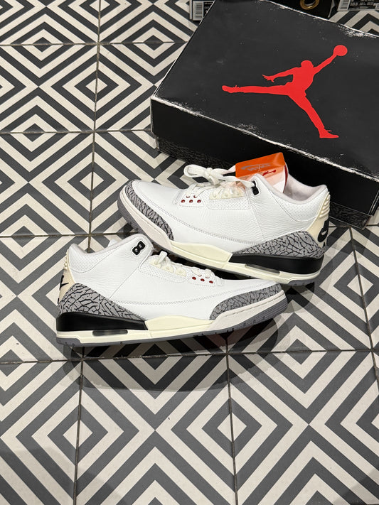 Jordan 3 White Cement Reimagined (Taille 45,5)