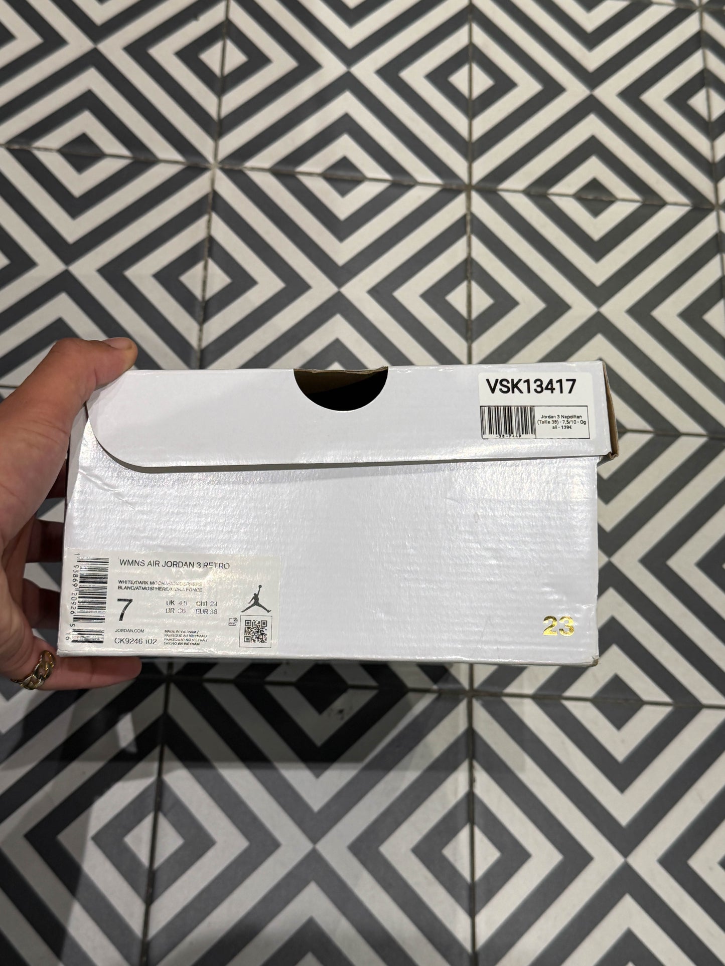 Jordan 3 Napolitan (Taille 38)