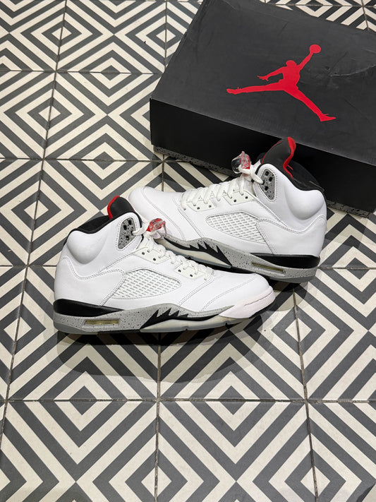 Jordan 5 White Cement (Taille 44,5)