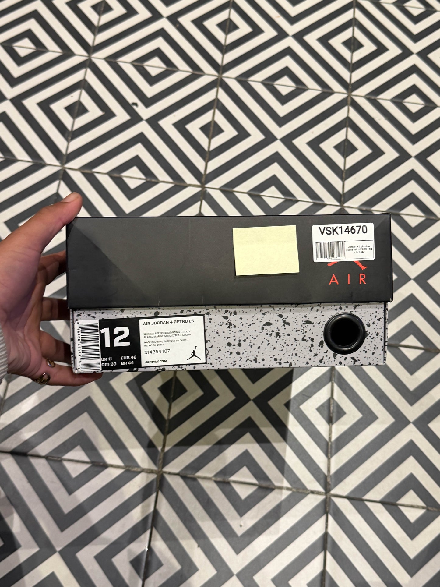 Jordan 4 Columbia (Taille 46)