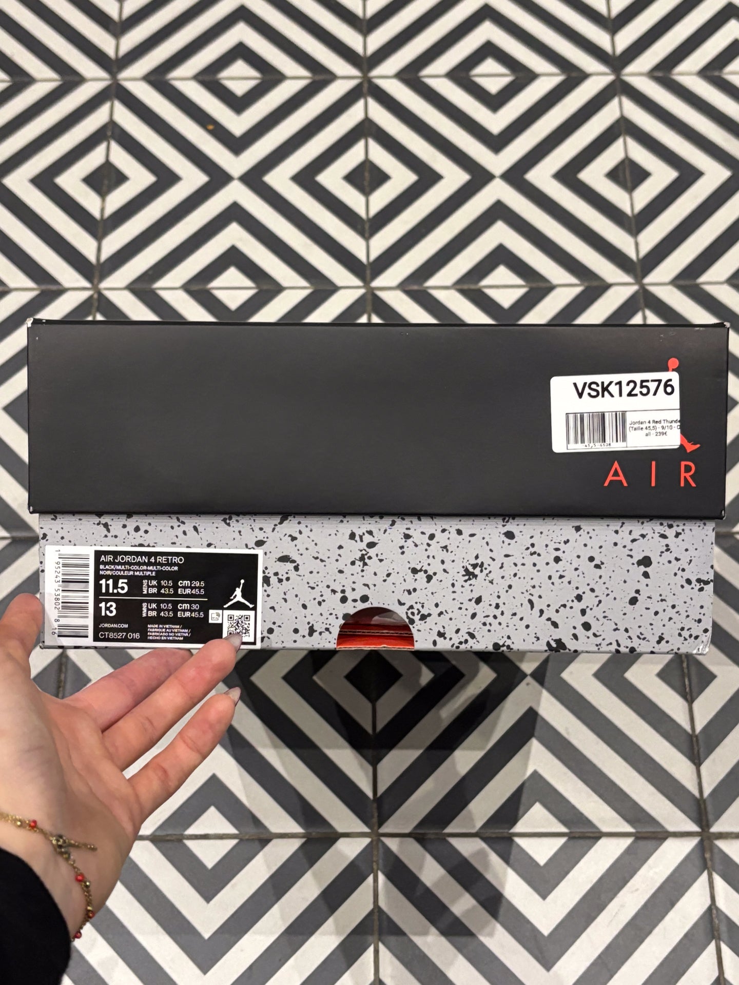 Jordan 4 Red Thunder (Taille 45,5)
