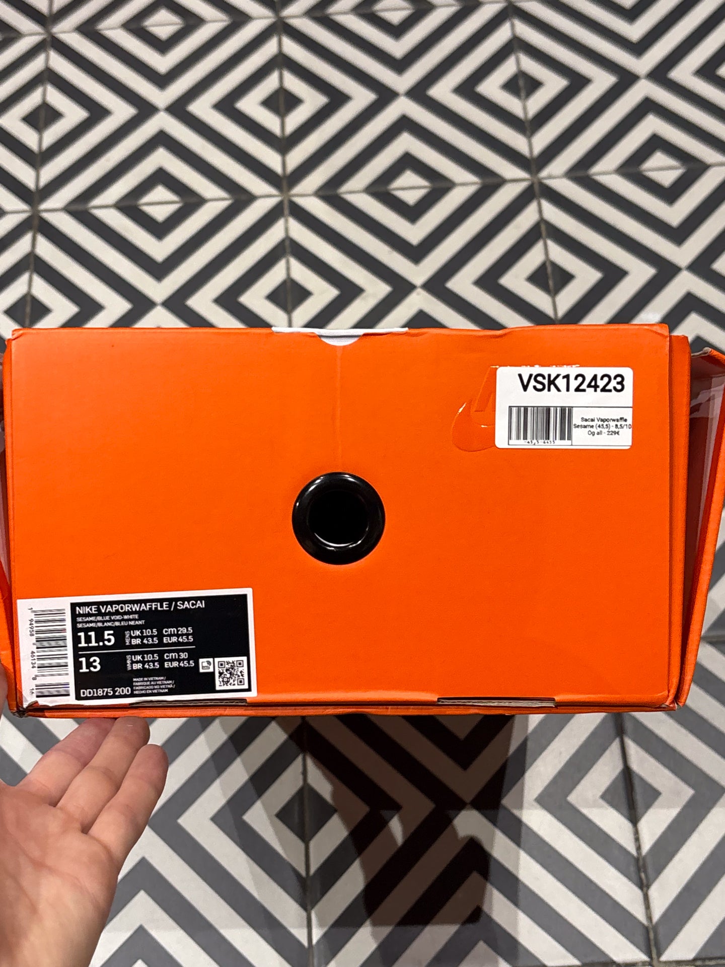 Sacai Vaporwaffle Sesame (45,5)