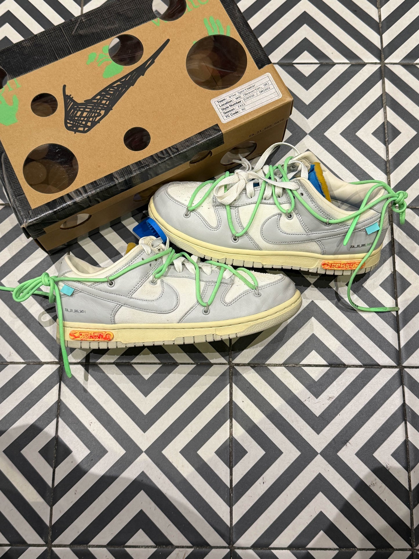 Dunk Low Off-White lot 26/50 (Taille 41)