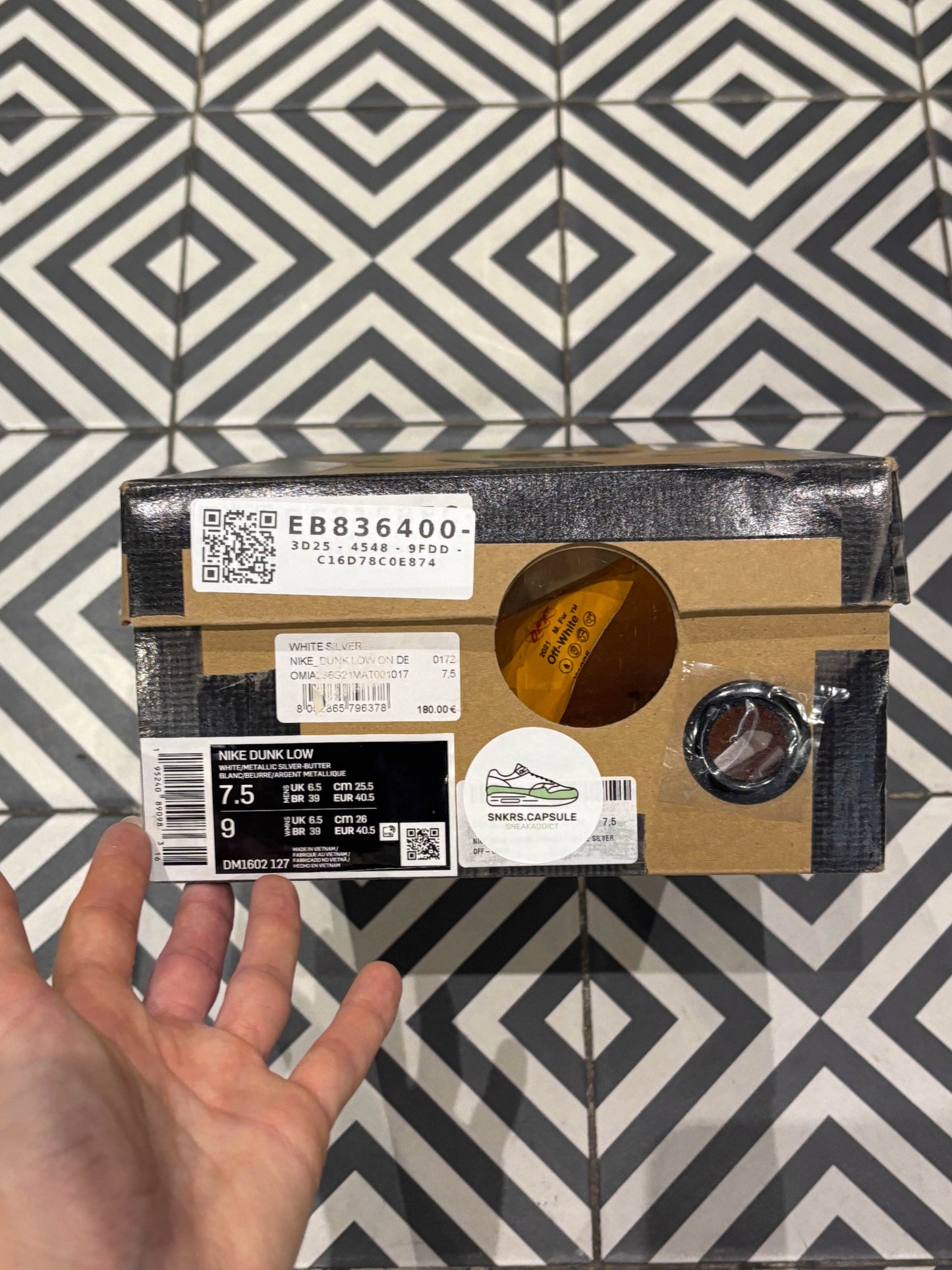 Dunk Low Off-White Lot 01/50 (Taille 40,5)