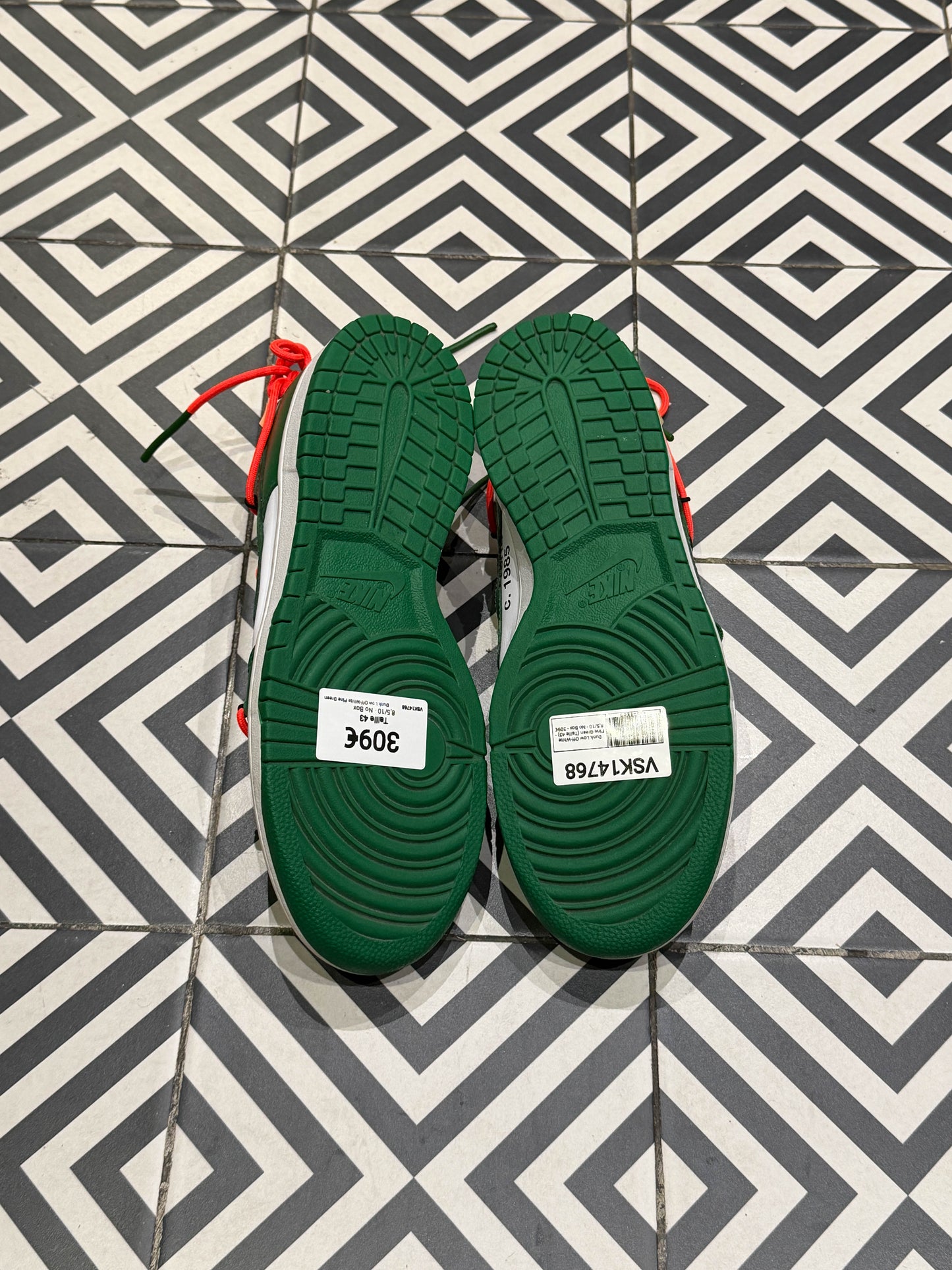 Dunk Low Off-White Pine Green (Taille 43)