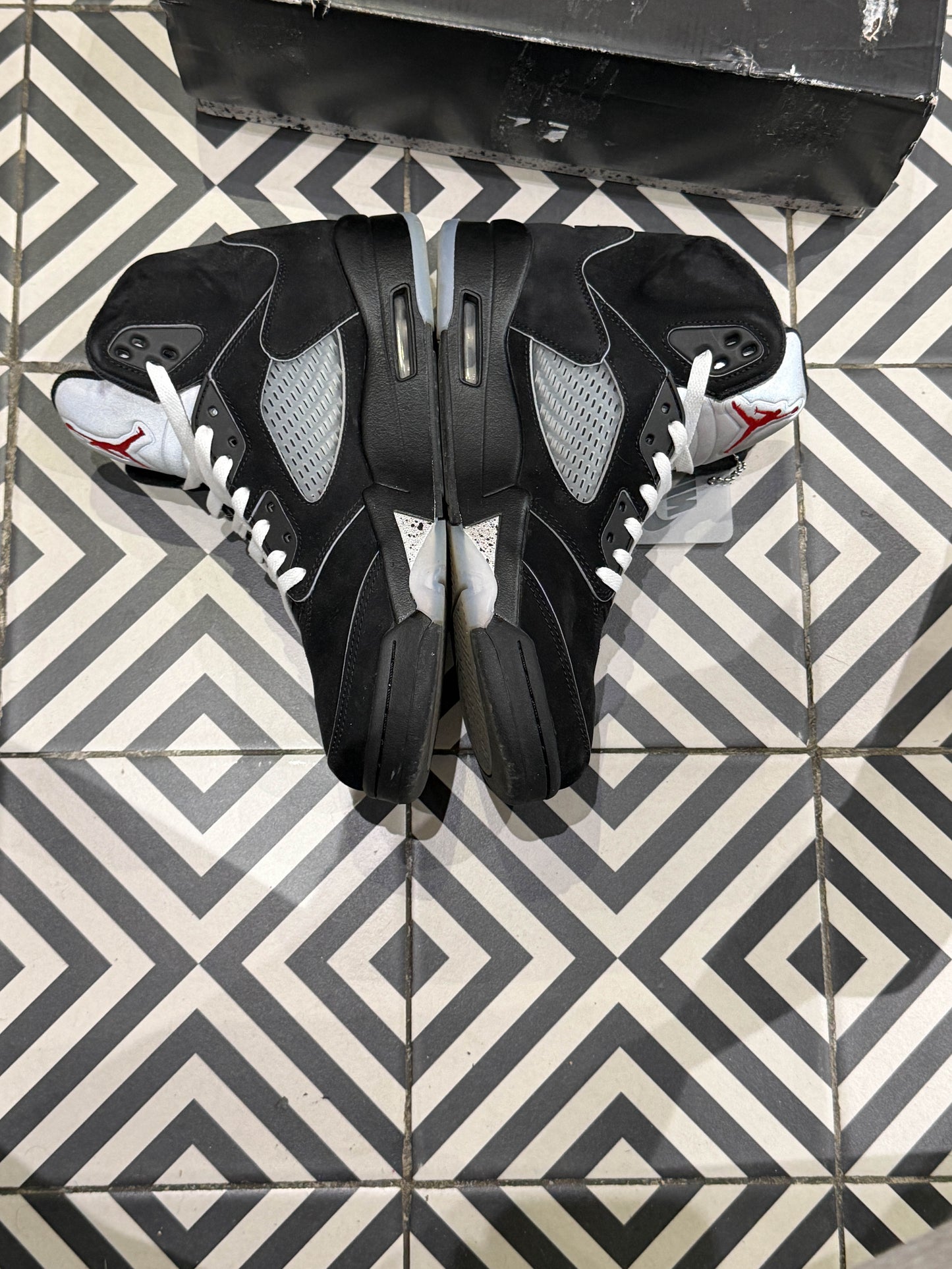 Jordan 5 Black Metallic Silver (Taille 43)