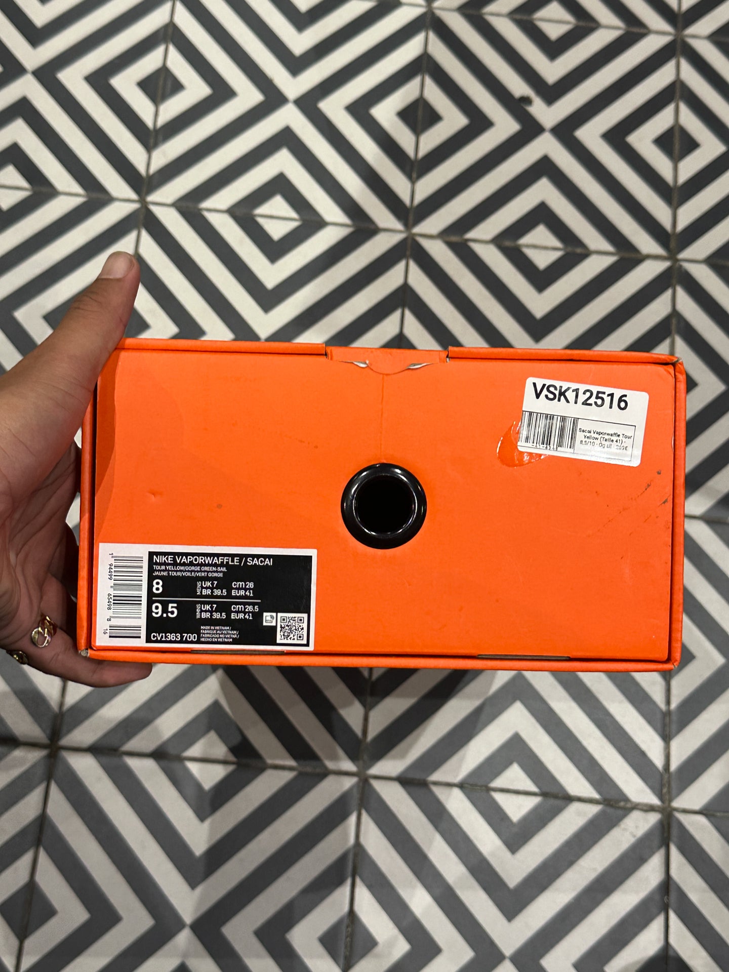 Sacai Vaporwaffle Tour Yellow (Taille 41)
