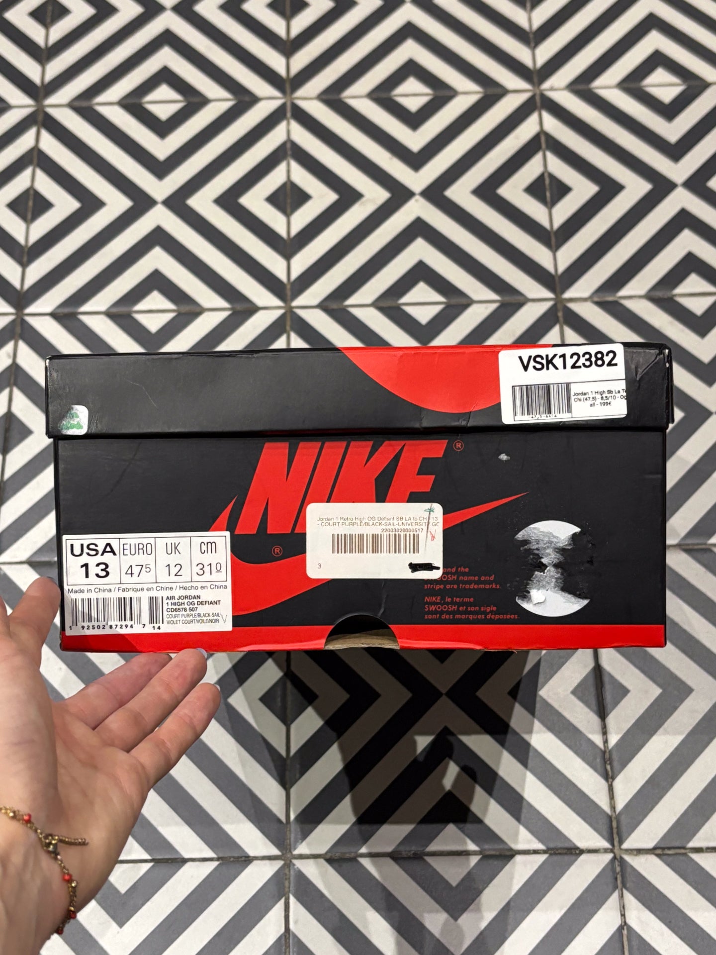 Jordan 1 High Sb La To Chi (47,5)