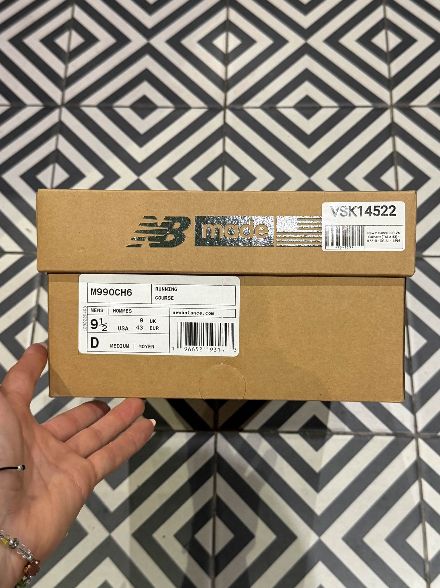 New Balance 990 V6 Carhartt (Taille 43)