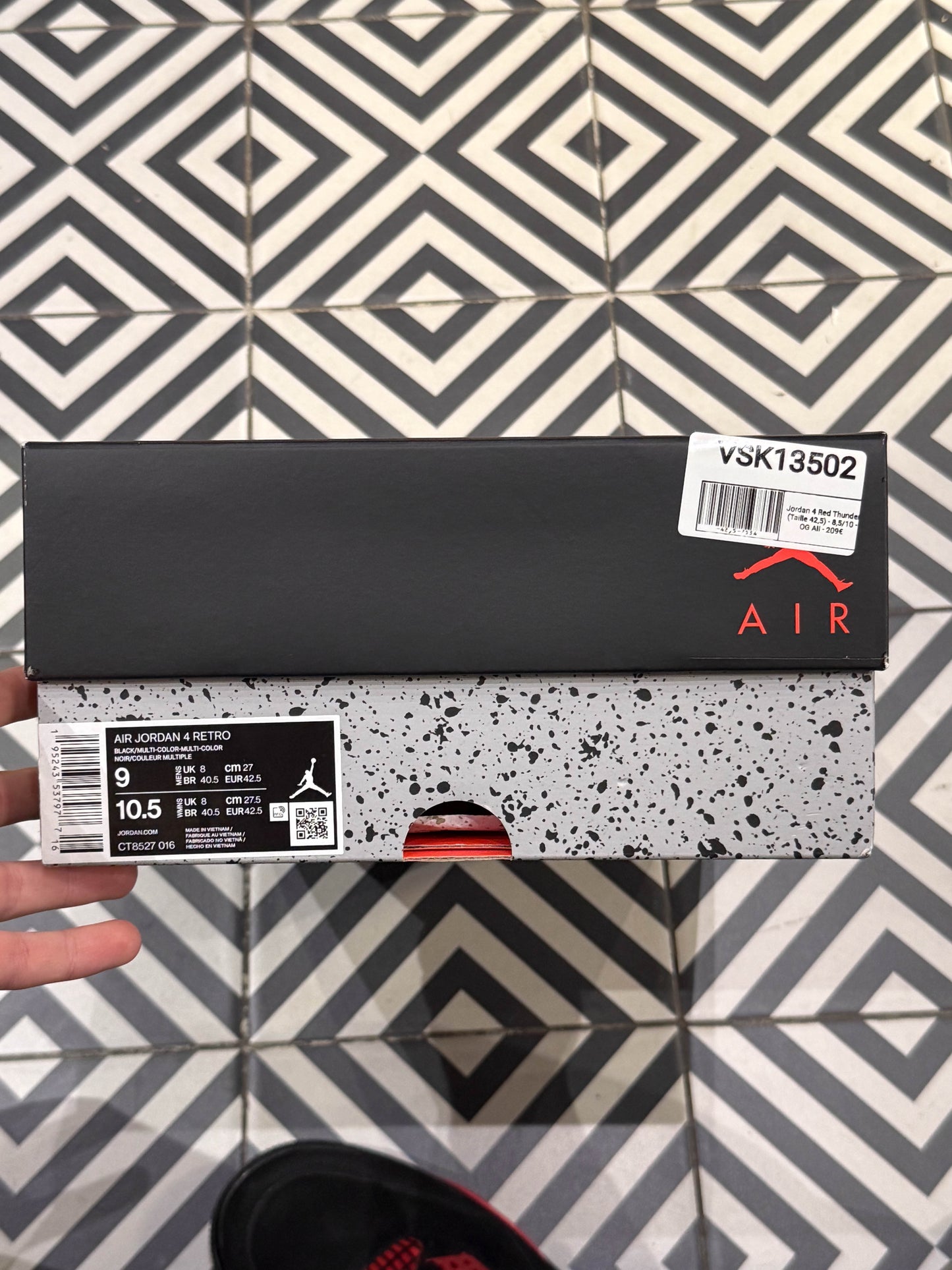 Jordan 4 Red Thunder (Taille 42,5)