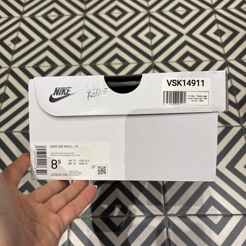 Air Max 1 Patta Dark russet (Taille 42)