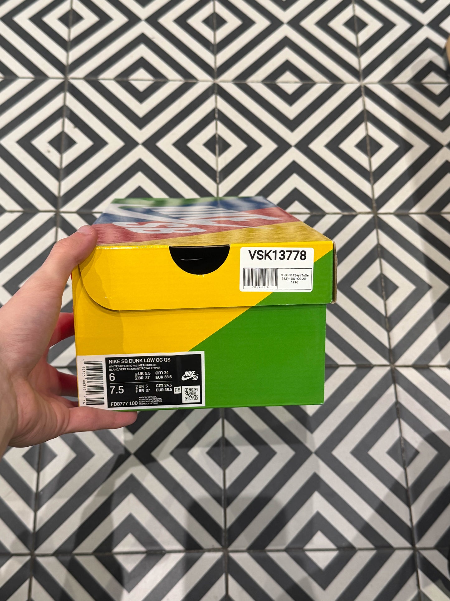 Dunk SB Ebay (Taille 38,5)