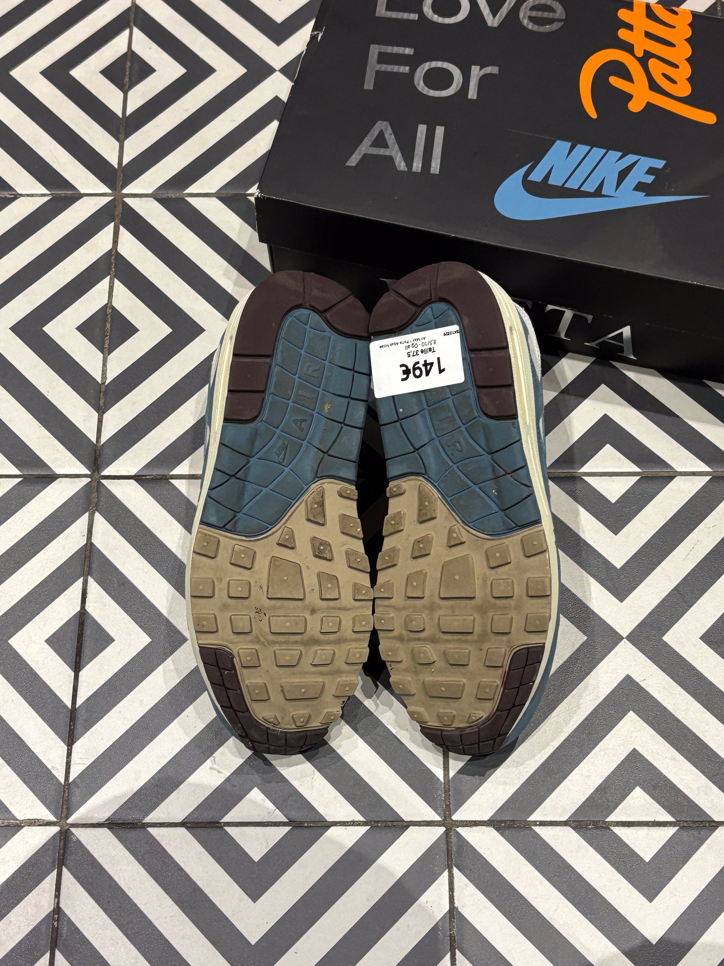 Air Max 1 Patta Aqua Noise (Taille 37,5)